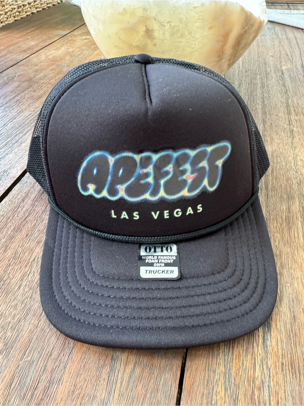 OTTO Black Apefest Las Vegas Trucker Hat